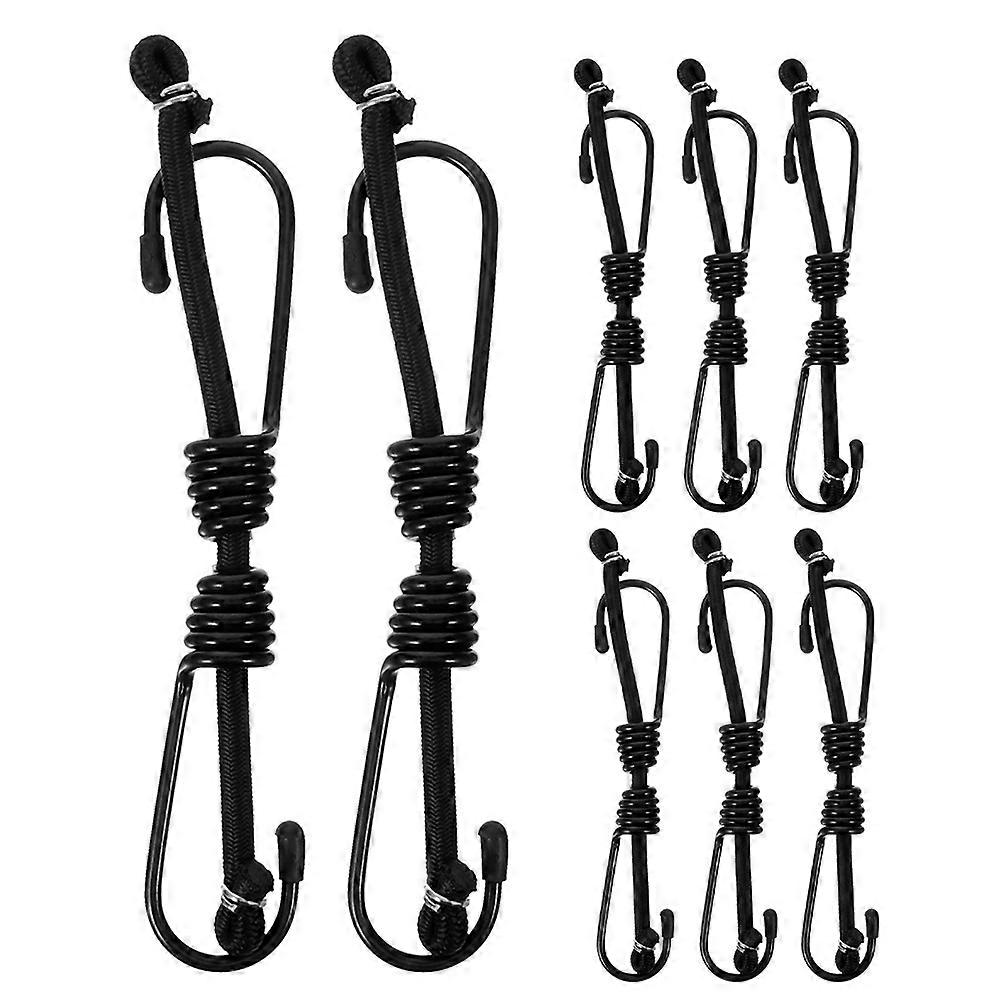 Motorcycle Tie Down Straps Elastic Bungee Cords Heavy Duty 8Pcs