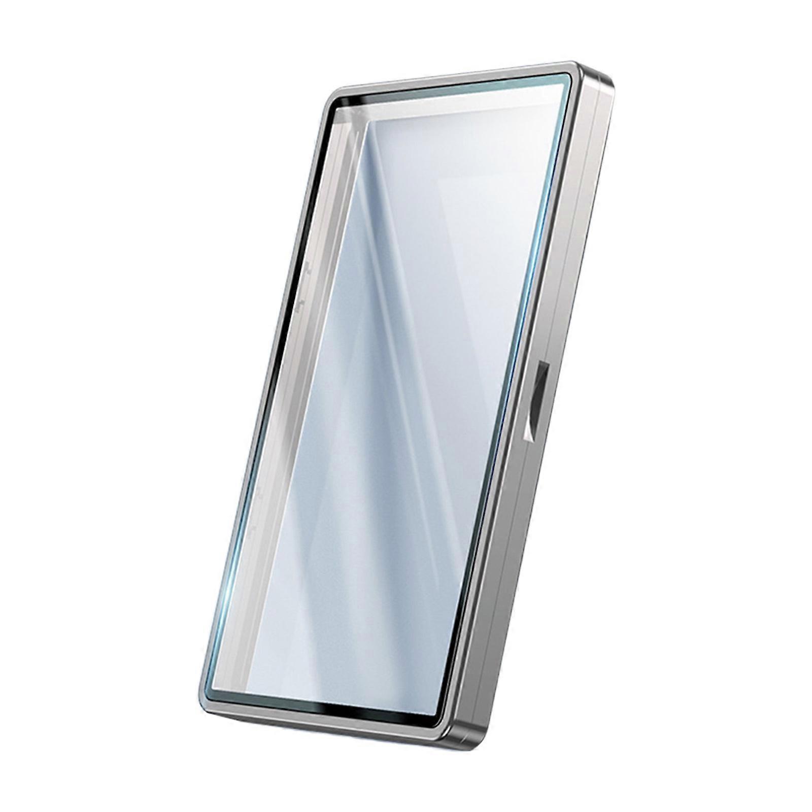 Graded Card Enclosures Holder Case Magnetic Closure Full Wraparound Protective Case Sun Resistant Game Card Display Case  Silver