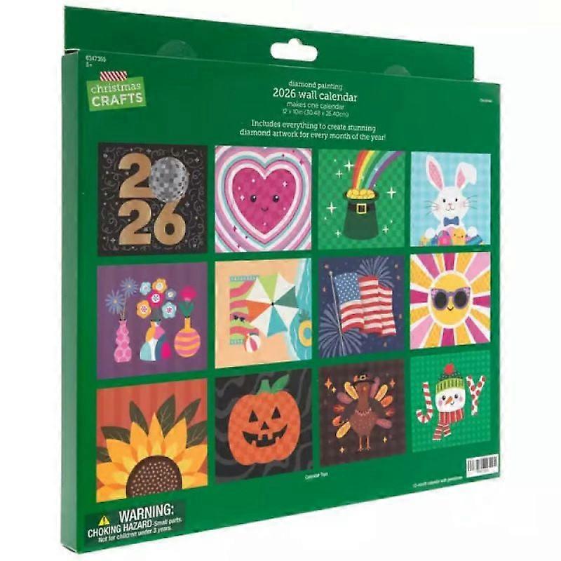Creative 2026 New Wall Calendar Diamond Painting Kit