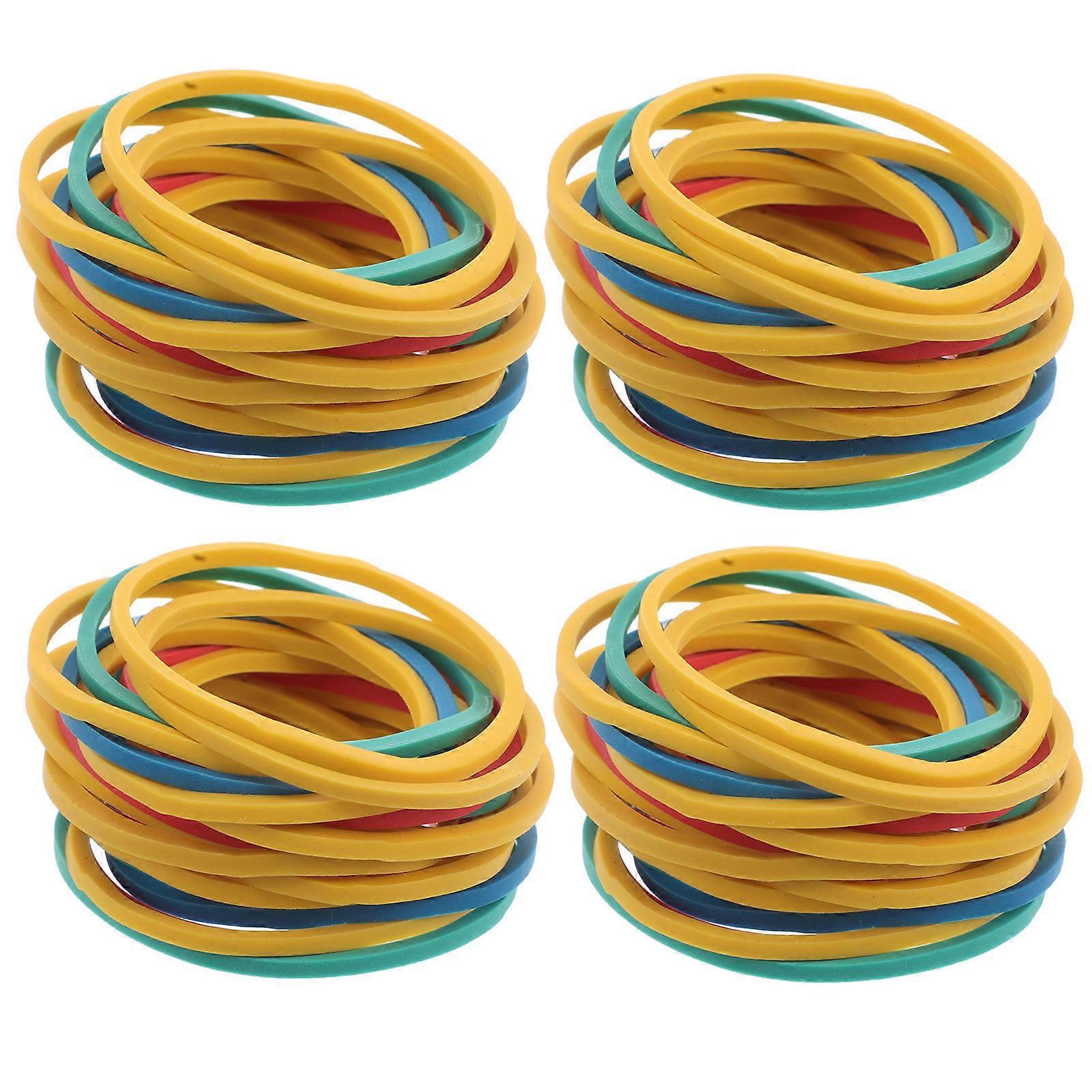 Assorted Colored Rubber Bands Geoboards for Elastic Use 60Pcs Bulk