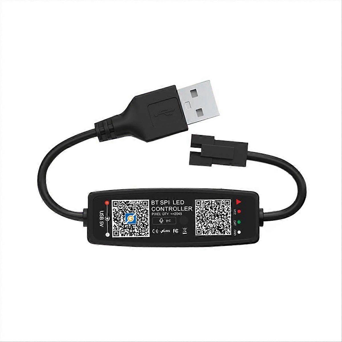 WS2812B LED Controller Bluetooth APP Control Music for SK6812 WS2811 WS2812 Pixel Light Strip USB 5V