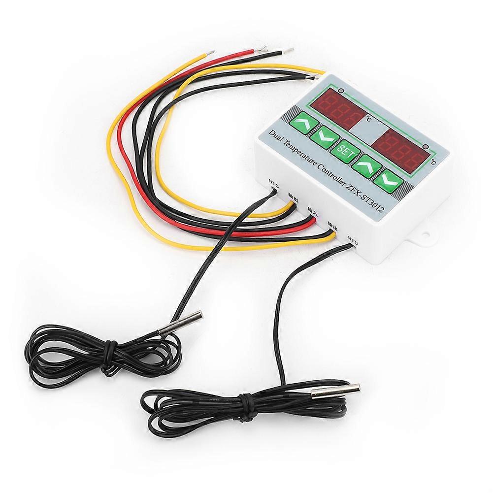 ZFX-ST3012 Intelligent Digital Temperature Controller Dual Display Electric Microcomputer Thermostat(12V )
