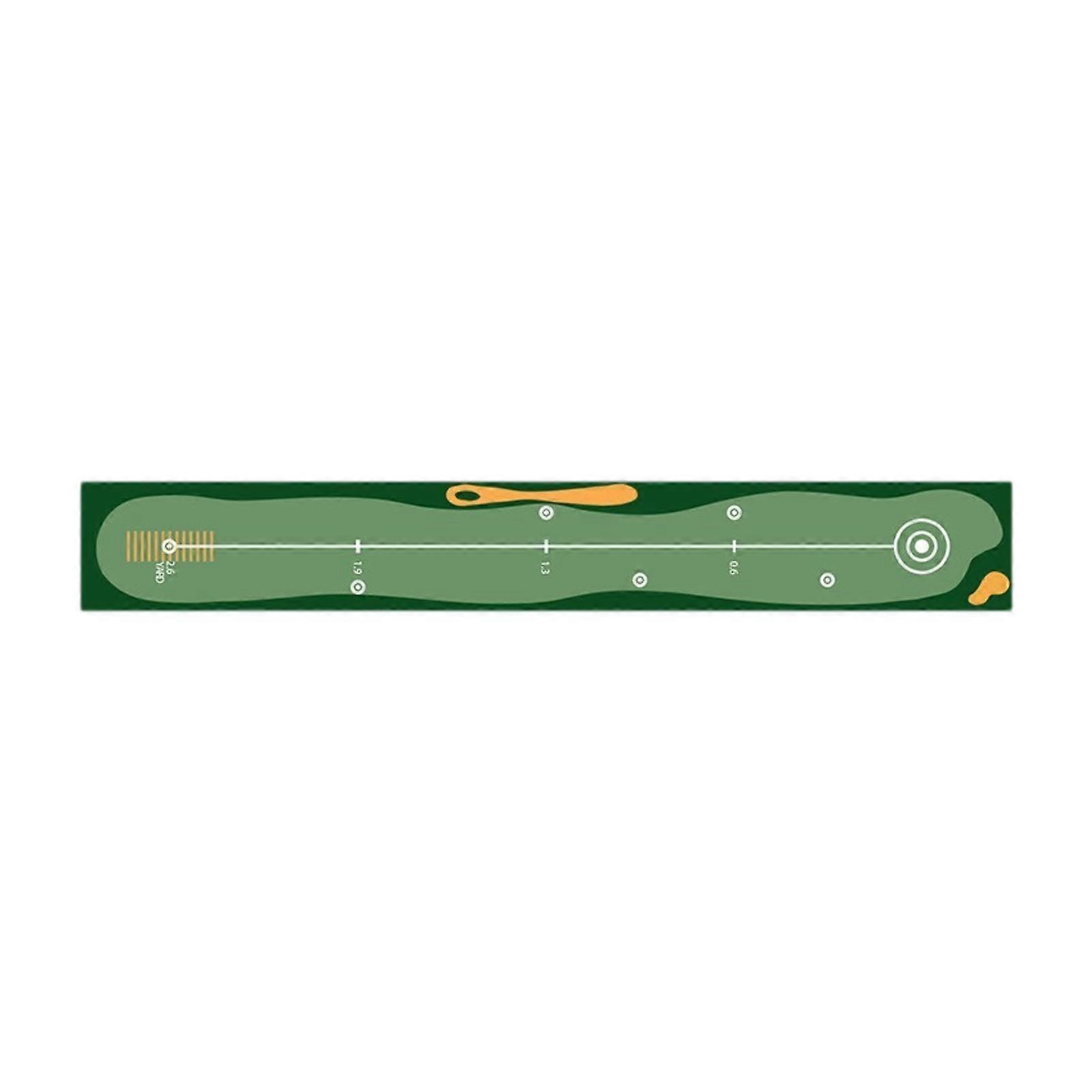Golf Putting Mat with Alignment Guide Portable Rollable Practice Trainer for Indoor Outdoor Use