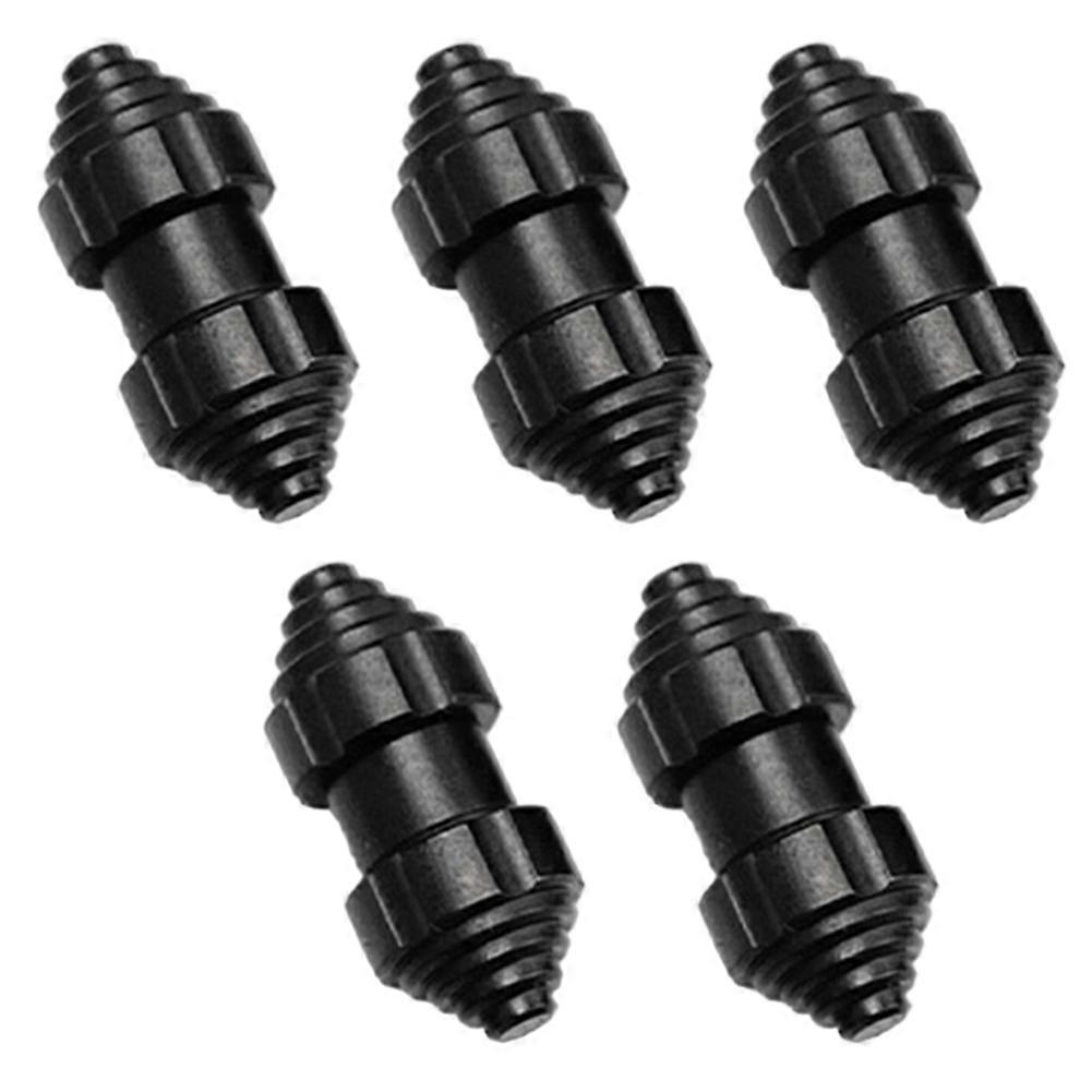5PCS M3 Titanium Alloy CNC Thumb Stud Push Rivet Screw Set for Folding Knife DIY Black