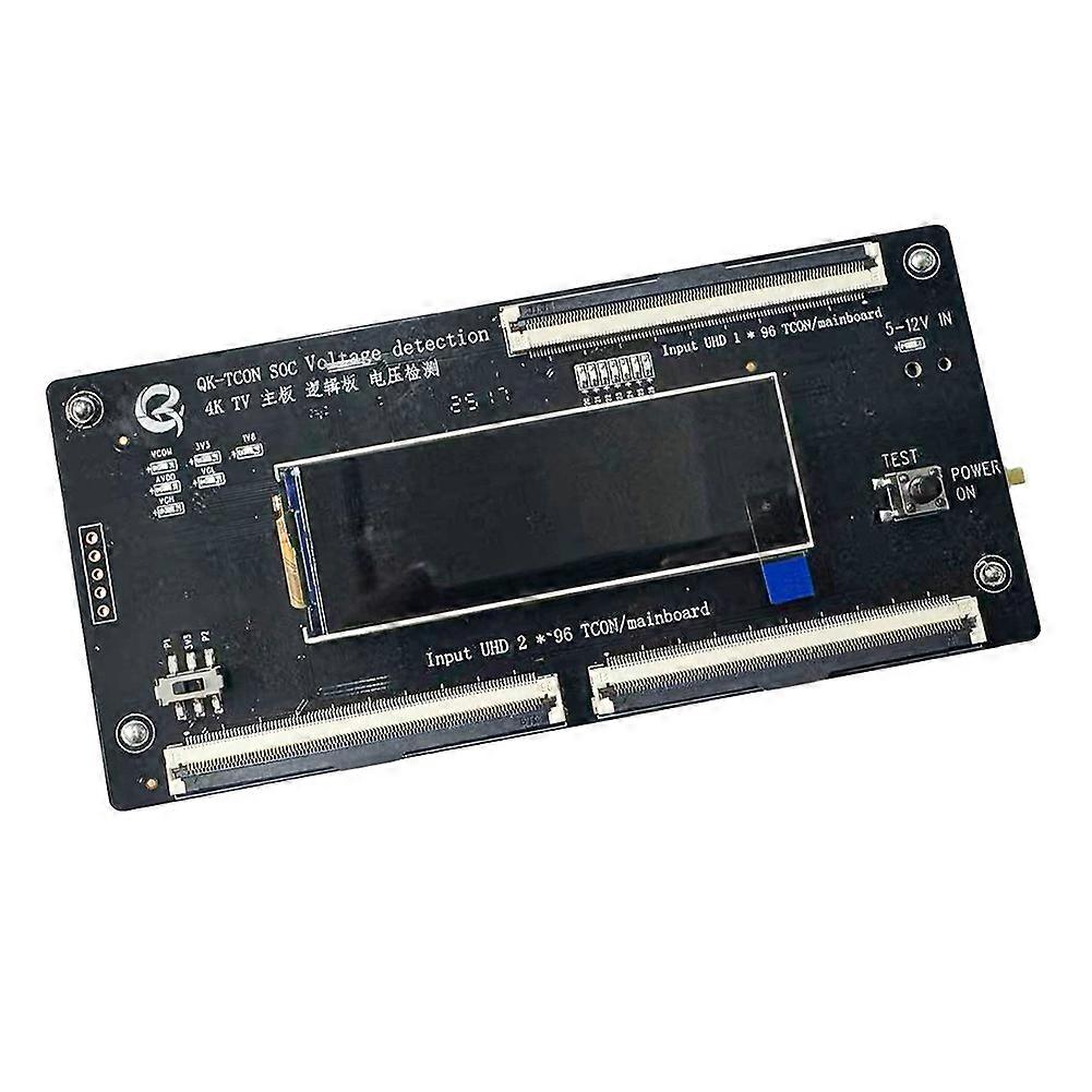 QK-TCON SOC 4K TV Motherboard Logic Board Voltage Detection VGL VGH AVDDV COM with Display