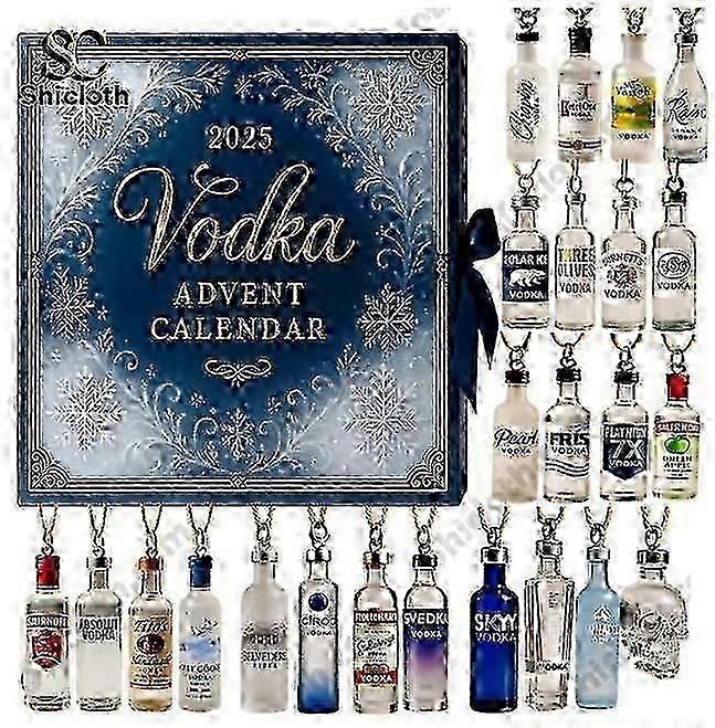 2025 Wodka Wein Advent Urlaub Blind Box Weihnachtsbaumschmuck Acryl Anhänger