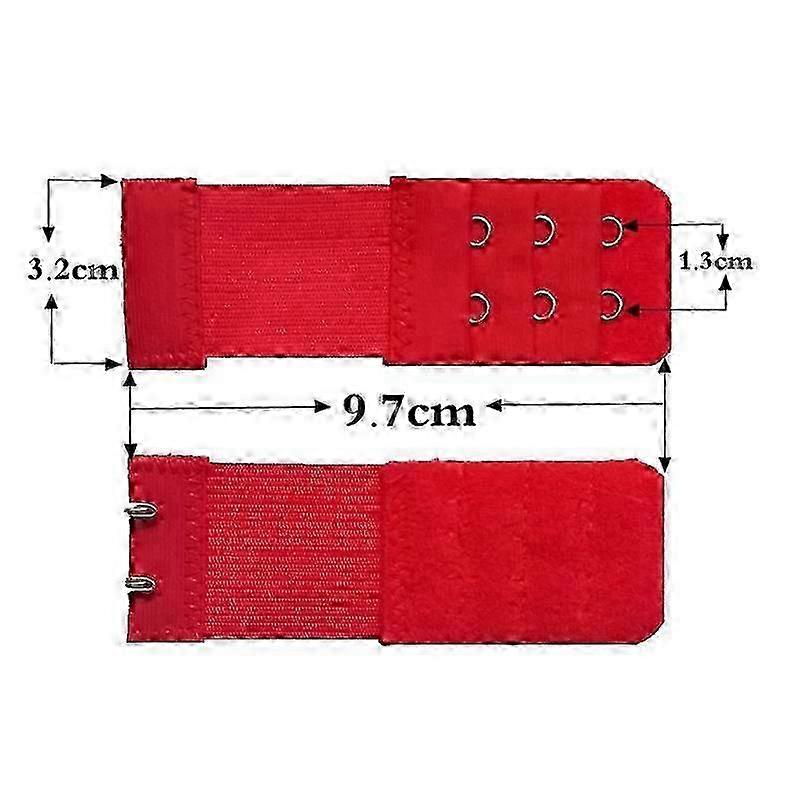 Bra back extenders for women with 3 rows and 2 hooks adjustable
