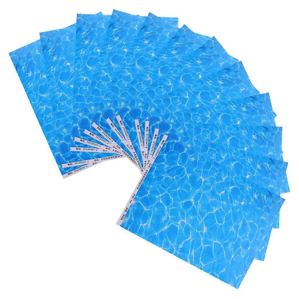 Ocean Texture Scrapbook Paper for Decor Supplied with 12Pcs DIY Craft Sheets