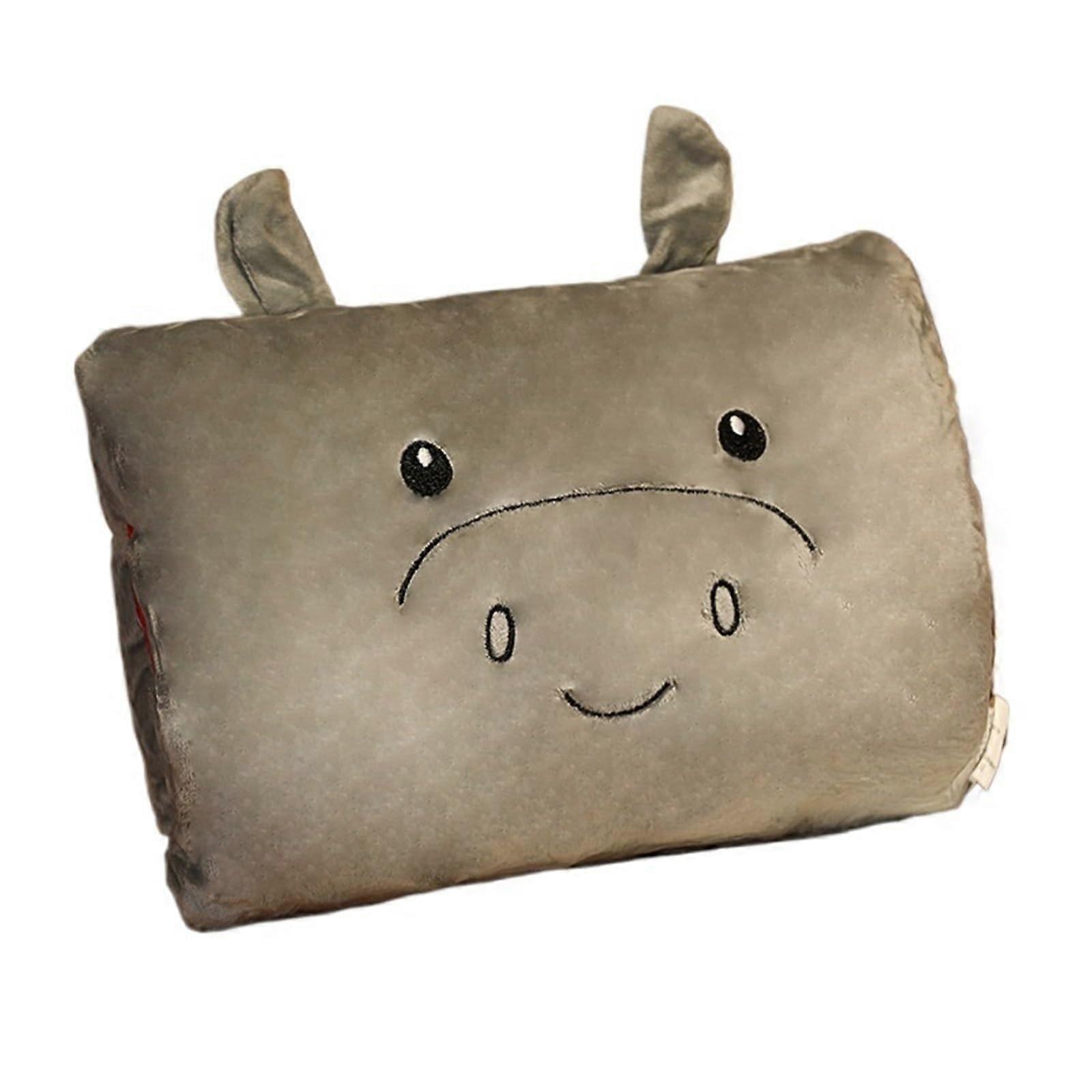 Cartoon Plush Hand Warmer Pillow for Napping and Travel Gift