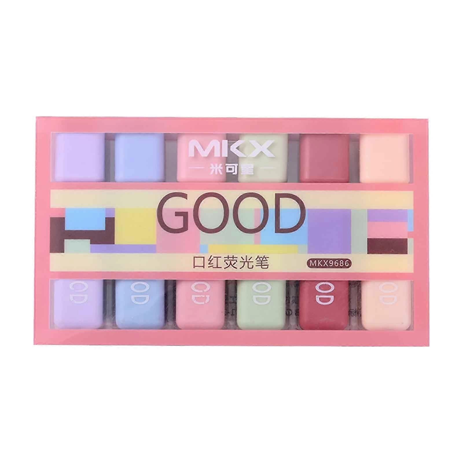 Color Highlighter Style 6 Colors Available Color Marker Pen Set 10ML