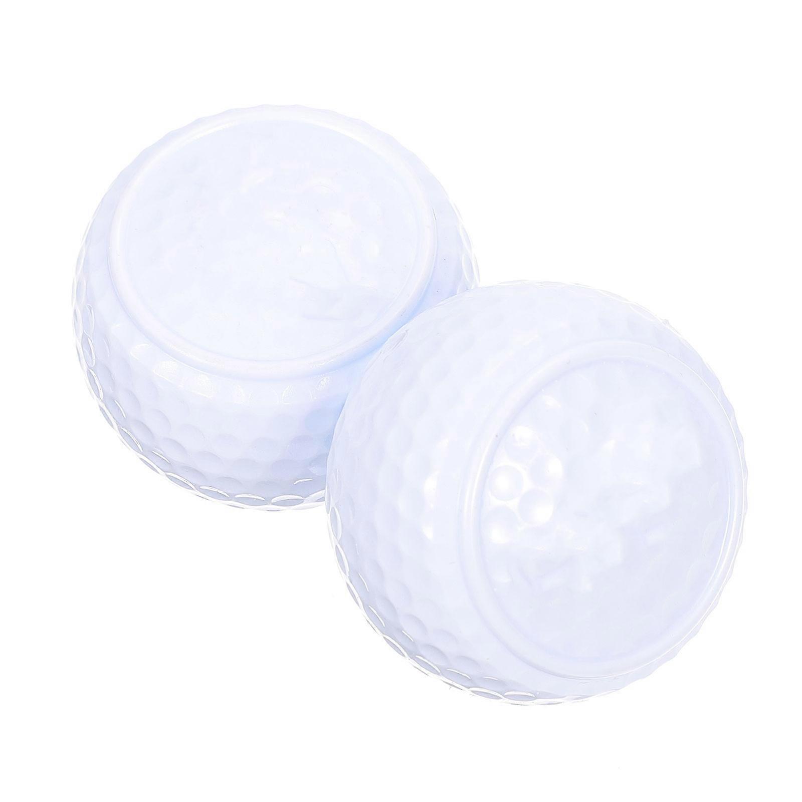 Golfing Balls Flat Shape for Practicing 16Pcs White Training Accessories