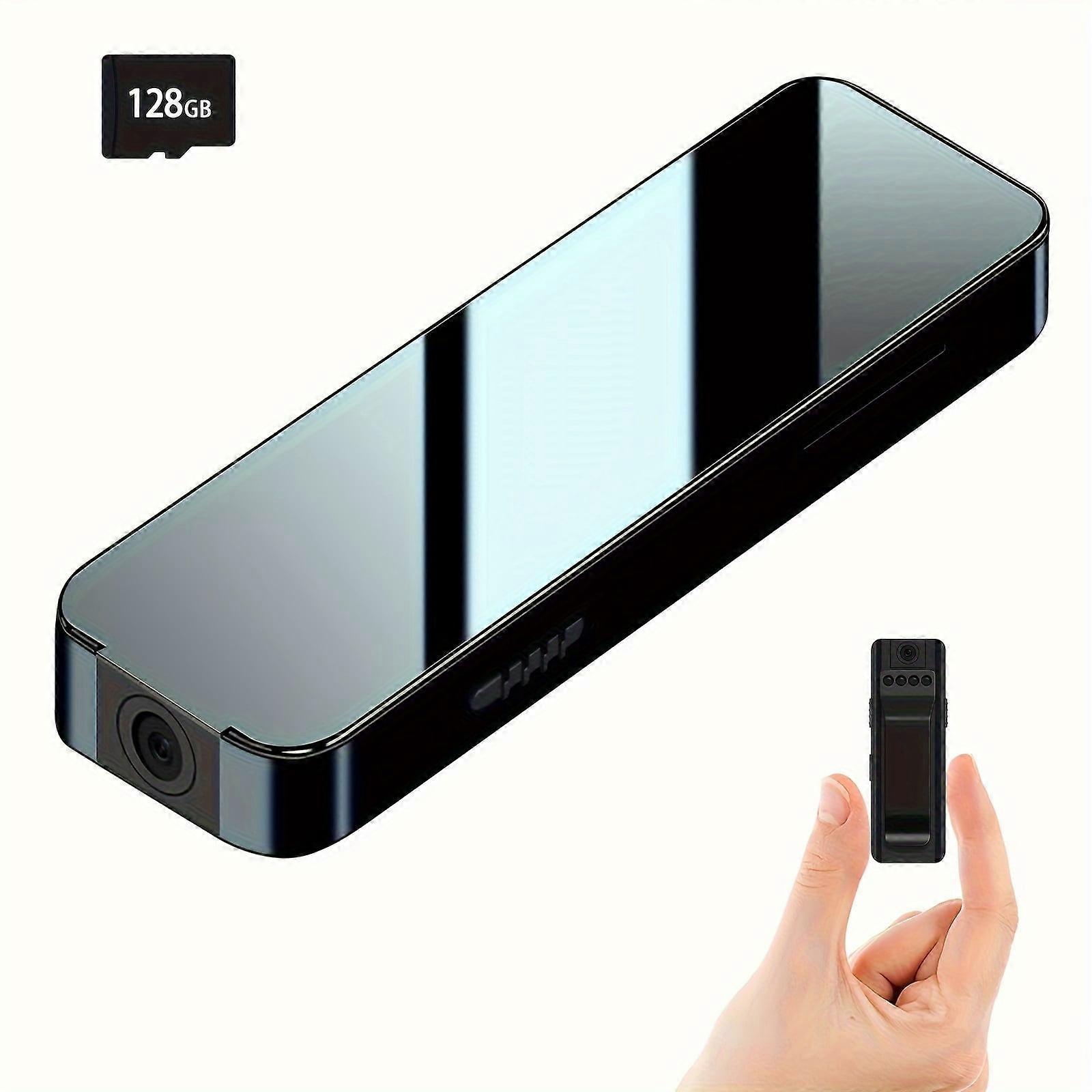 KONPCOIU Body Camera No WiFi Needed, Motion Activated Video Recorder, Small Security Cam for Home/Office, 64GB Card Included