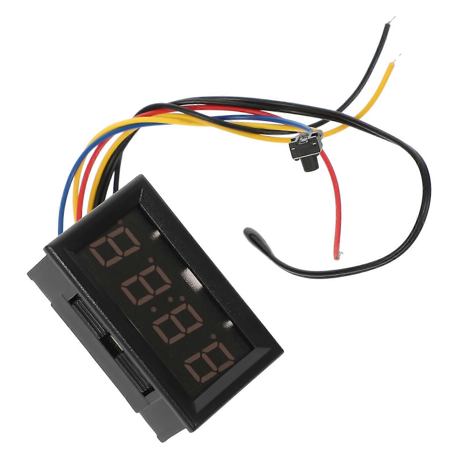 Car Digital Clock Dashboard Clock for Car Use with Temperature and Voltage Meter