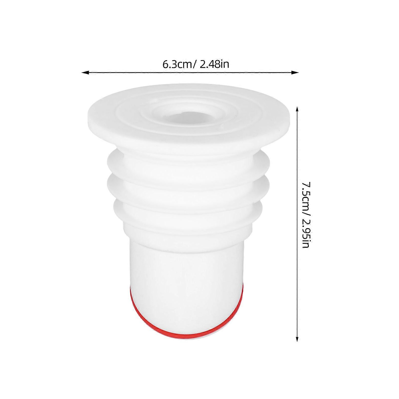 Backflow Preventer Floor Drain Core Odor Proof Sewer Drain For Bathroom Basin White 1Pcs