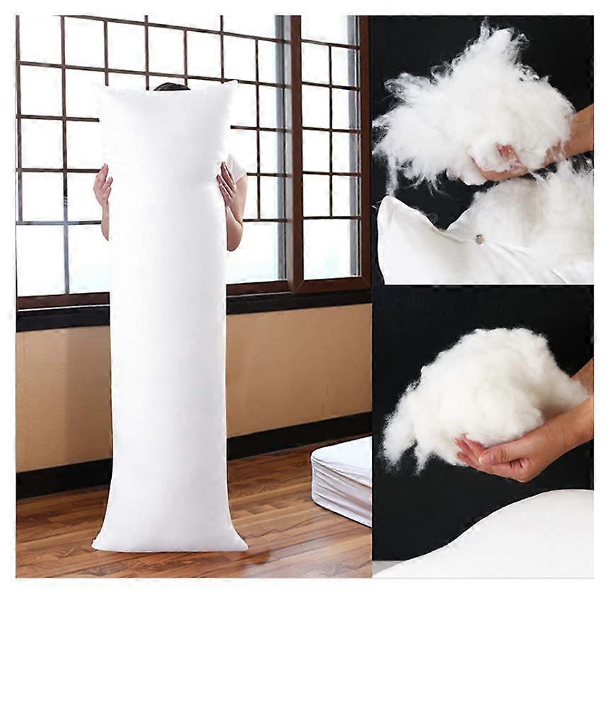 170x60cm Body Pillow Insert Soft Polyester Bolster Cushion for Plush FullLength Support