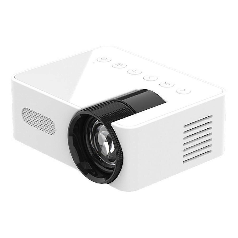 YT100 White Mini Home Projector Projector Portable Mini Home Theater Wireless Cell Phone Multi-Function Projector