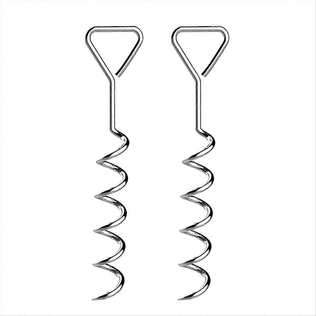 Corkscrew Shape Trampoline Anchor kit Steel Spiral Stakes,A