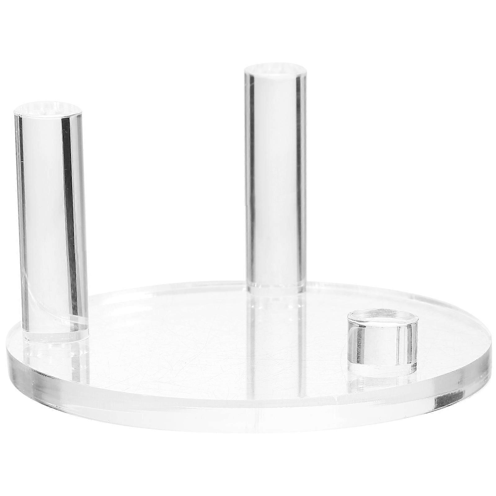 Acrylic Display Stand for Storage 3Pcs Clear Acrylic Display Three-Peg Stand