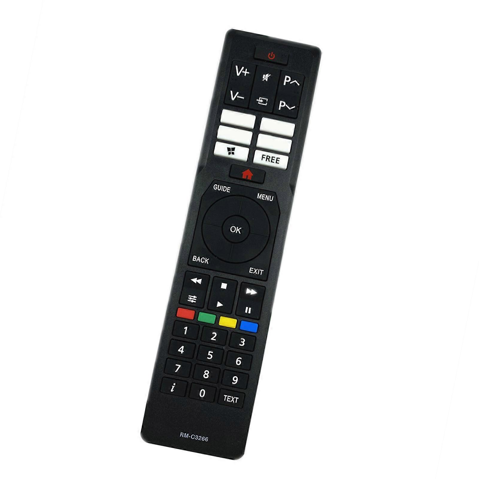 TV Controller Featuring Comfortable Grip Visible Function Access Senior Friendly Tv Remote for RM-C3265 C3266 C3604 Multicolor