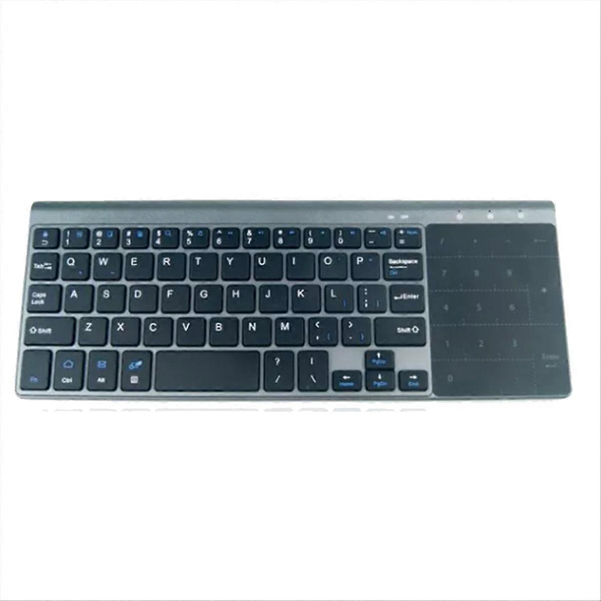 Bluetooth Wireless Mini Keyboard with Numeric Touchpad for Notebook PC Smart TV Portable 59 Keys Wireless Mini Keyboard