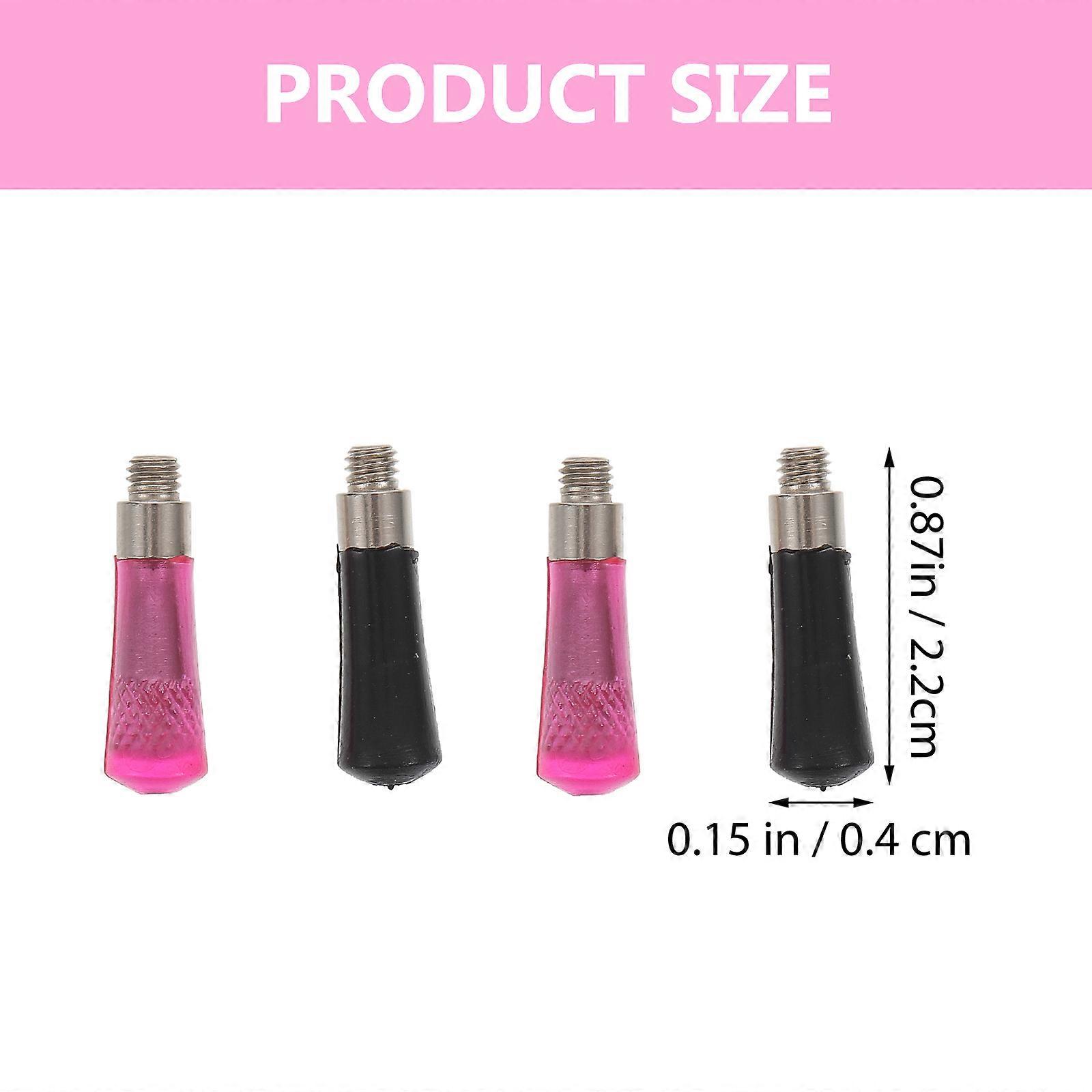 4Pcs en acier inoxydable Ciseaux Repose-doigts Tondeuses à cheveux Queue Ongles (couleur aléatoire)