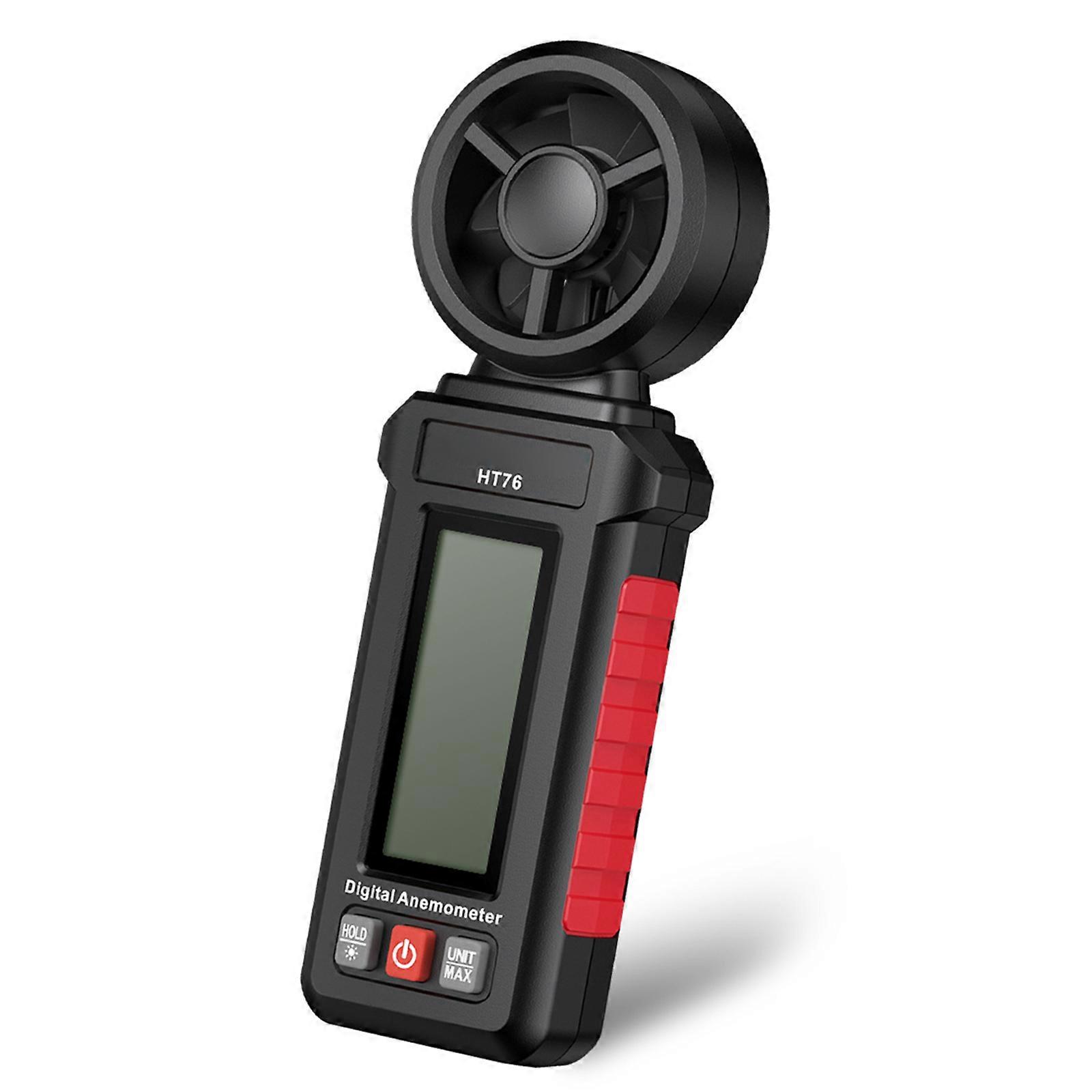 Handheld Anemometer Including Multifunction Display for Winds Speed Direction Temperature Readings Lightweight and Portable. Multicolor