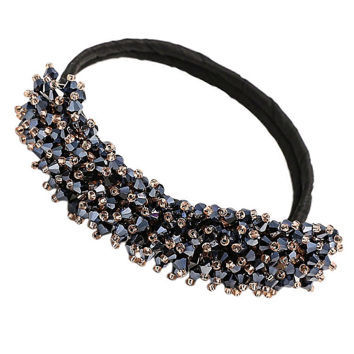 Hair Bun Maker Crystal Donut Shaper for Easy Styling with Secure Hold for Women and Girls