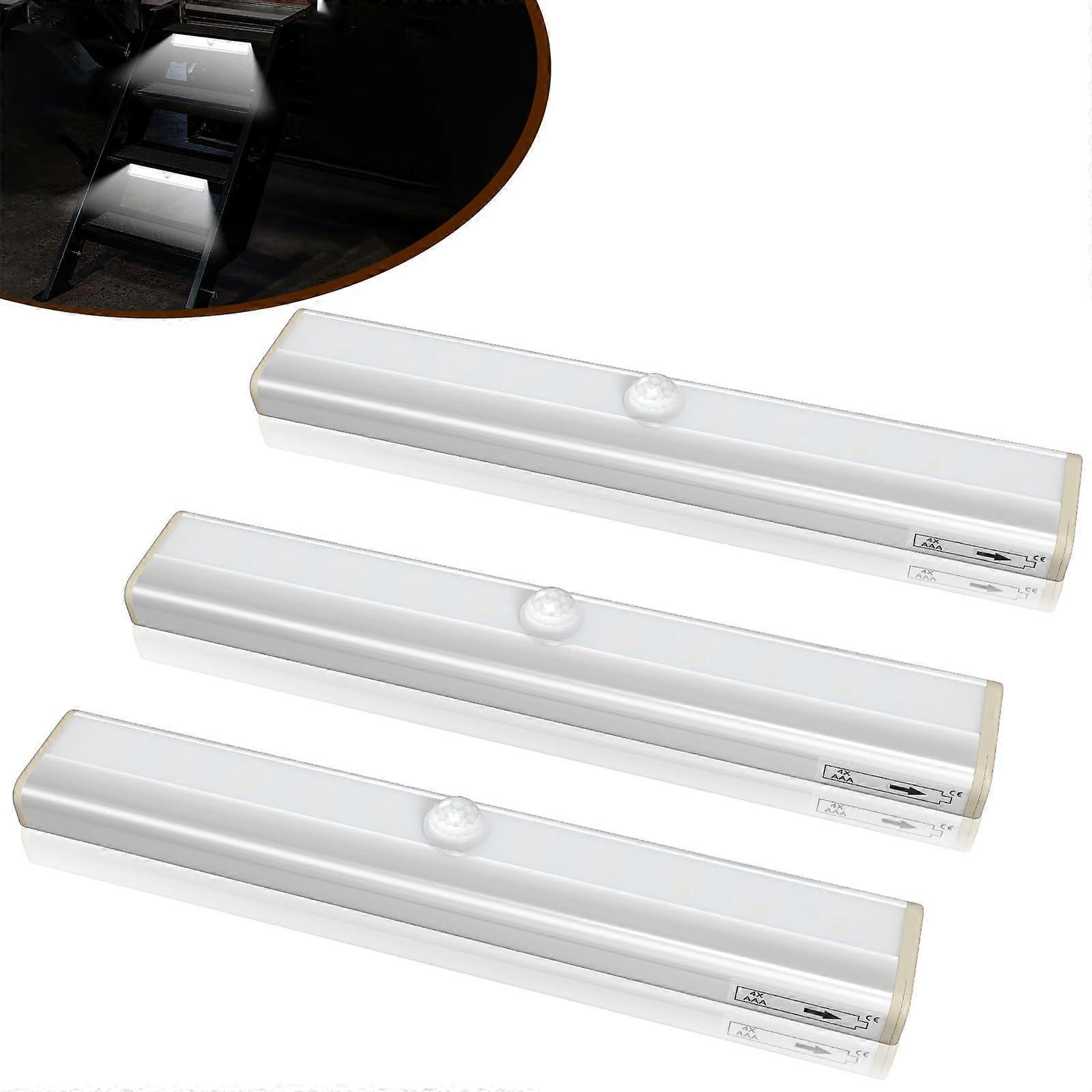 Motion Activated RV Step Lights with Smart Sensor, Battery Powered LED for Camper and Trailer, 3Pack