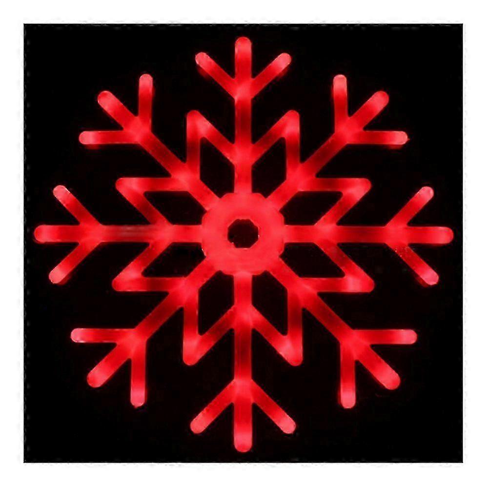 Pendentif lumineux multicolore flocon de neige LED 40cm