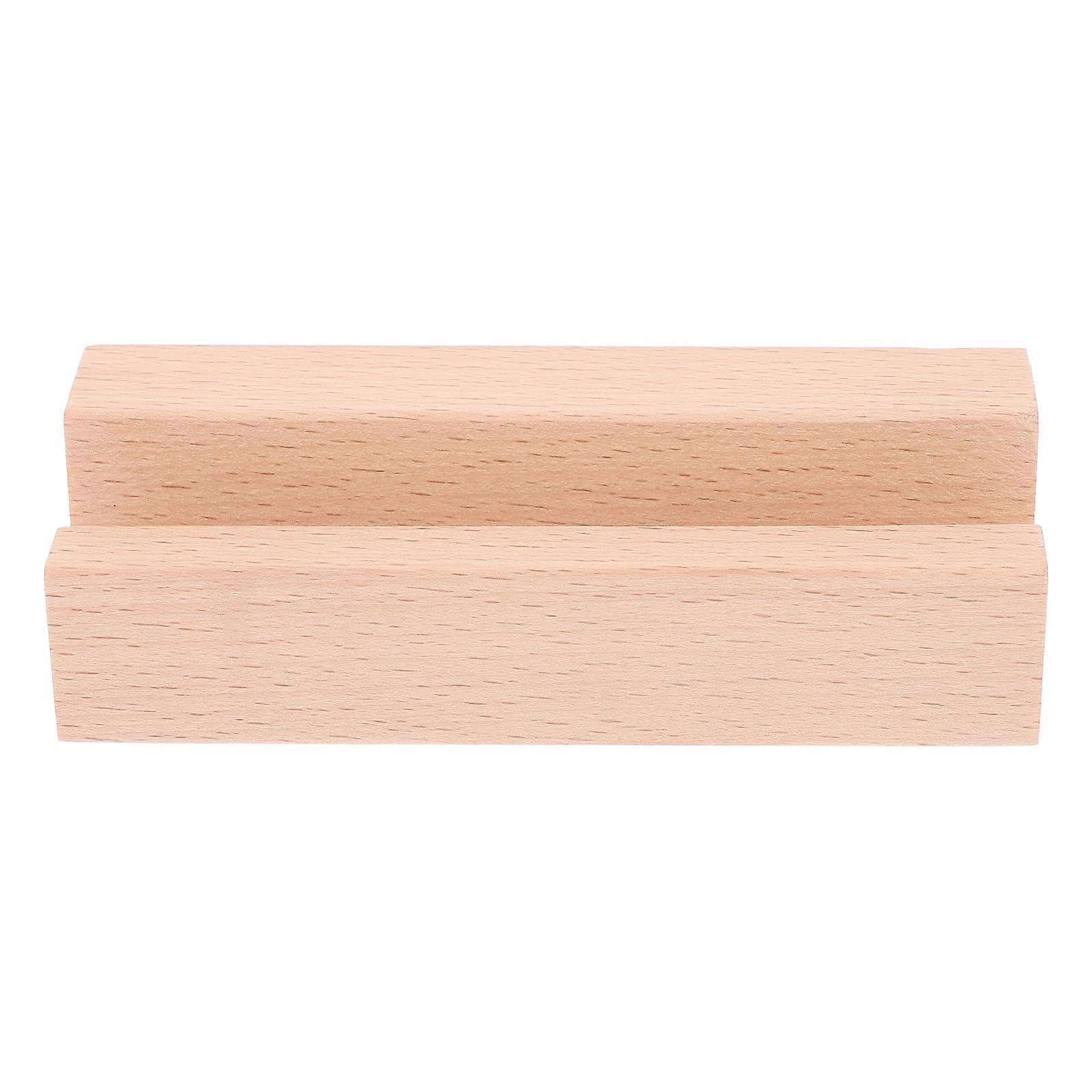 Wooden Base Memo Card Clip Stand for Displaying on Desk Calendar