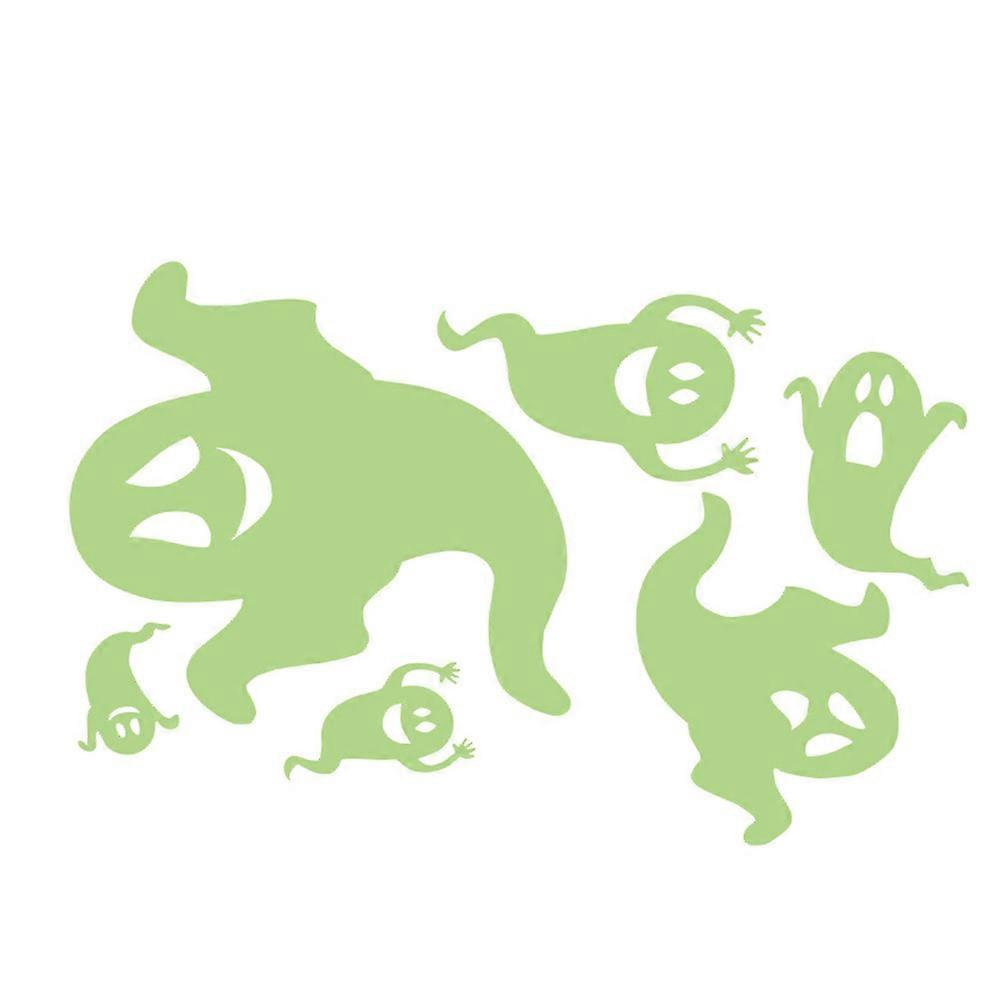 Halloween Luminous Sticker for Decoration 3 Sheets Green