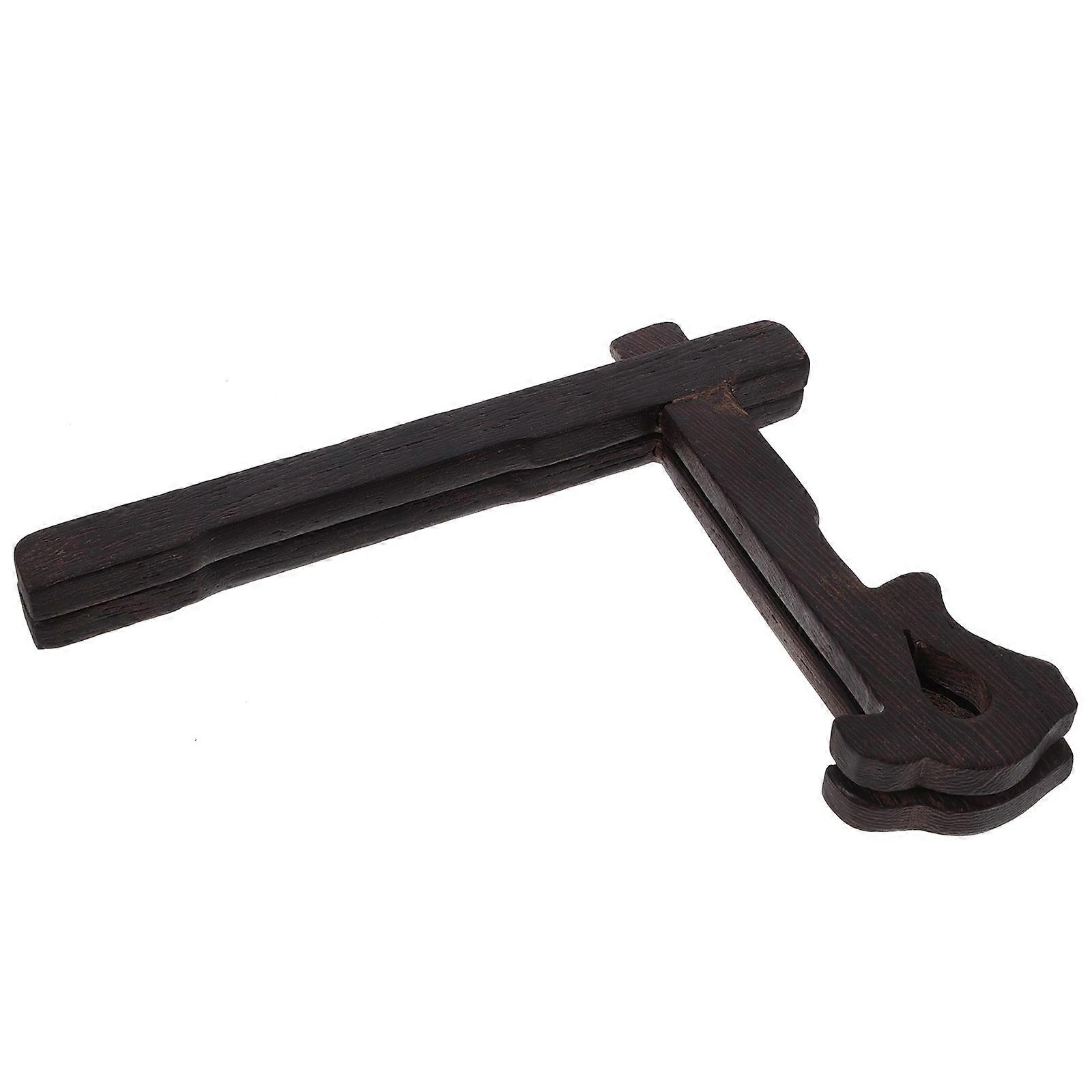 Expositor de madera marrón para mesa (5 unidades)