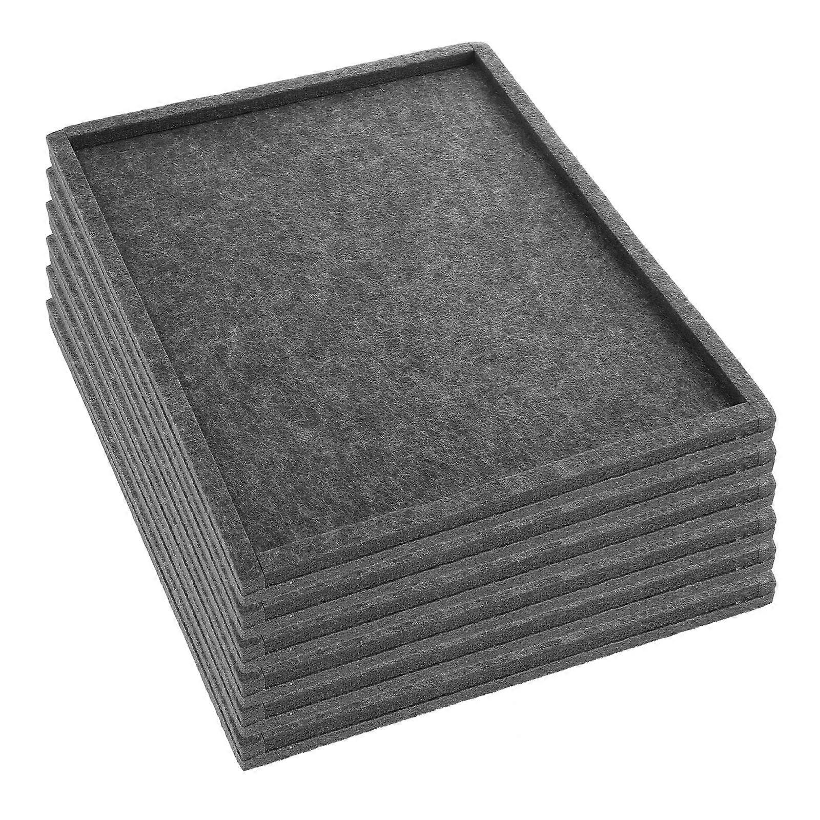 Puzzle Sorting Tray Felt Puzzle Board for Storage 1Set Dark Grey Felt Organizer