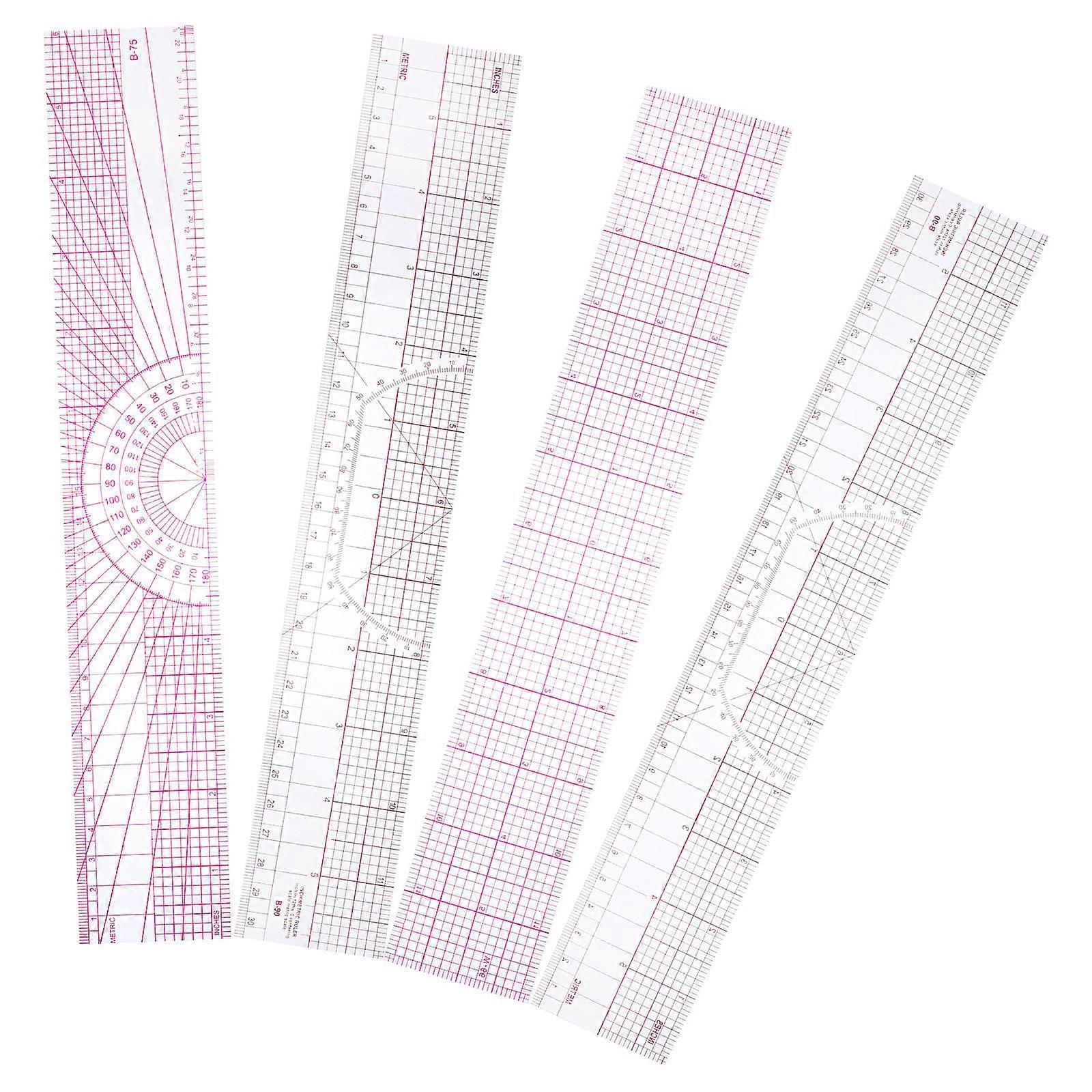 Clothing Design Ruler for Accurate Pattern Drafting 8Pcs Plastic Set