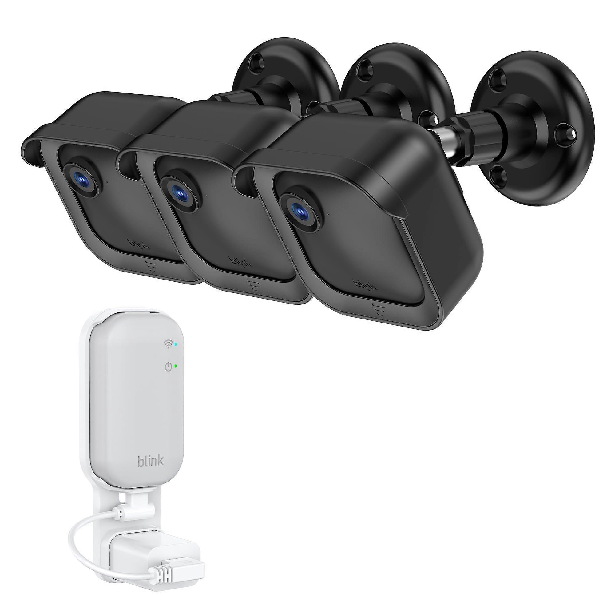 Outdoor Camera Mount 3Pack Weatherproof Housing with 360° Rotation and Sync Module Holder for Blink 4th and 3rd Gen