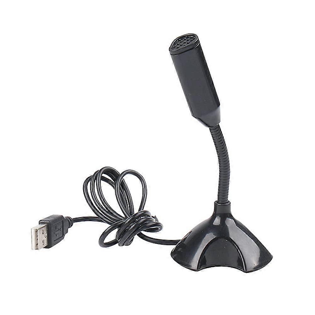 USB Microphone for Laptop   Sensitivity Vocal Microphone, Mini Studio Microphone, PC Compatible Stand, Black