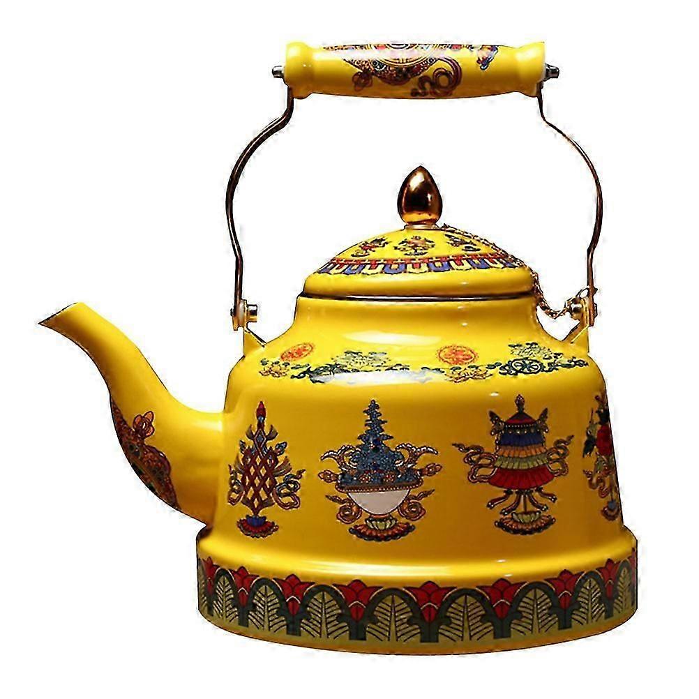 Durable Ceramic Teapot, Decorative Serving Pot for Home & Office-JJ