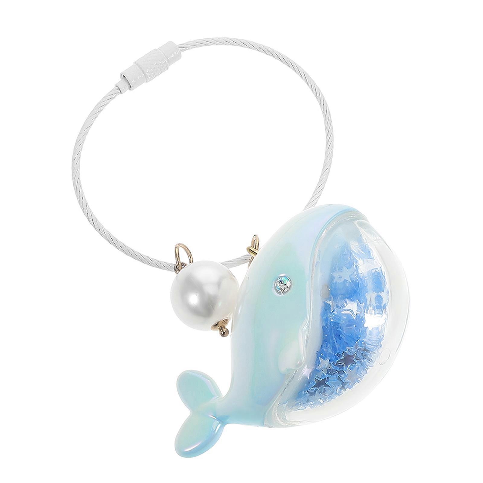 Llavero de delfín, bonito llavero de ballena con dije a juego para parejas