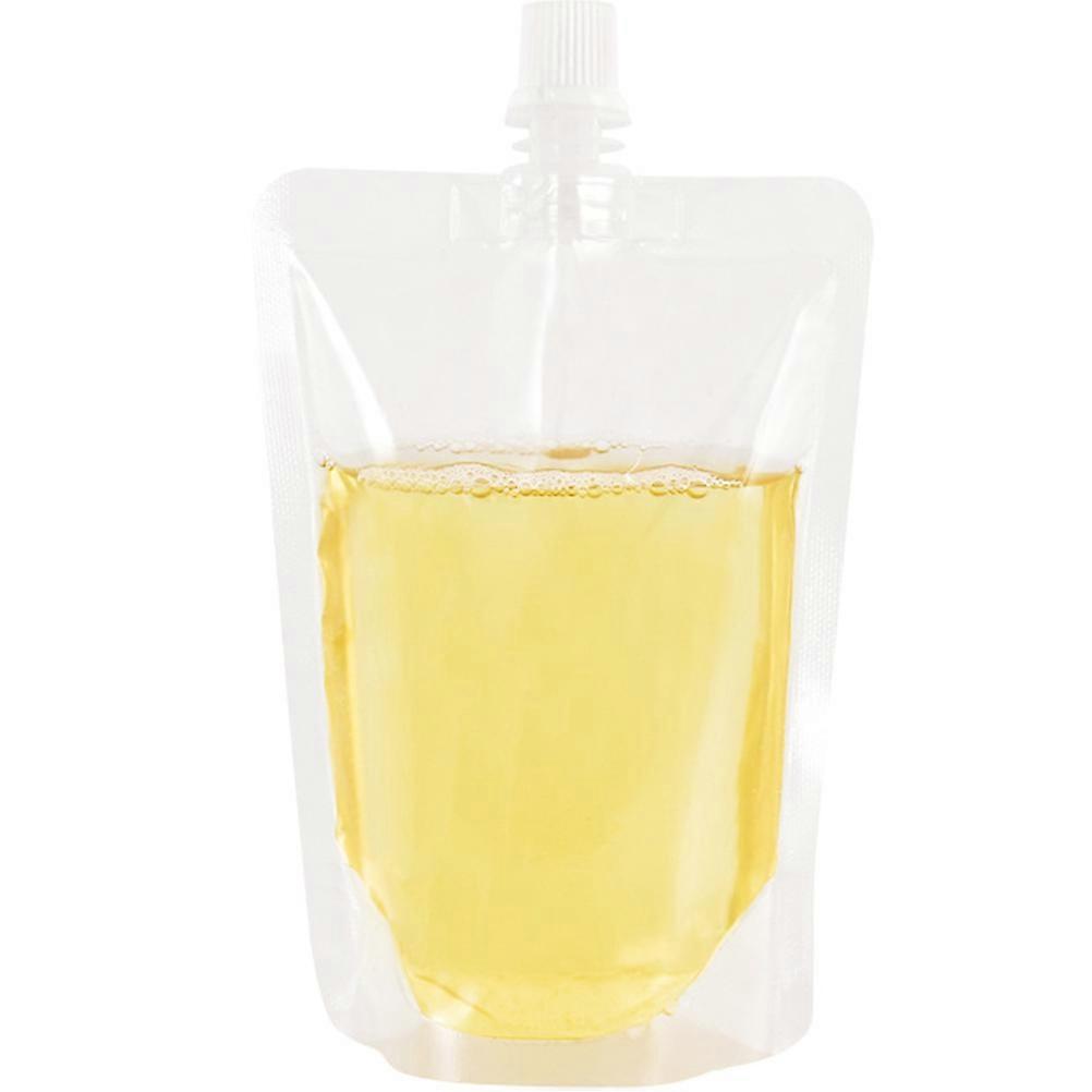 Reusable Transparent Drinking Flasks for Storage 30Pcs Plastic Beverage Pouches