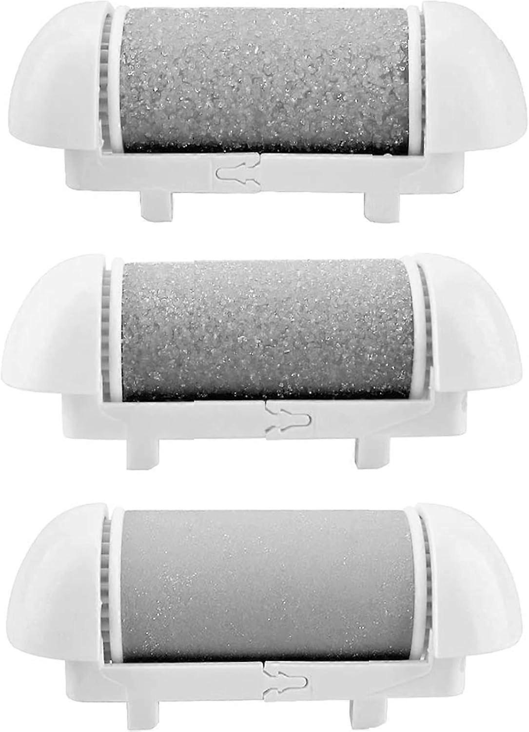 Electric Callus Remover Replacement Heads 3 Pack Foot File Rollers Extra Coarse Regular Fine