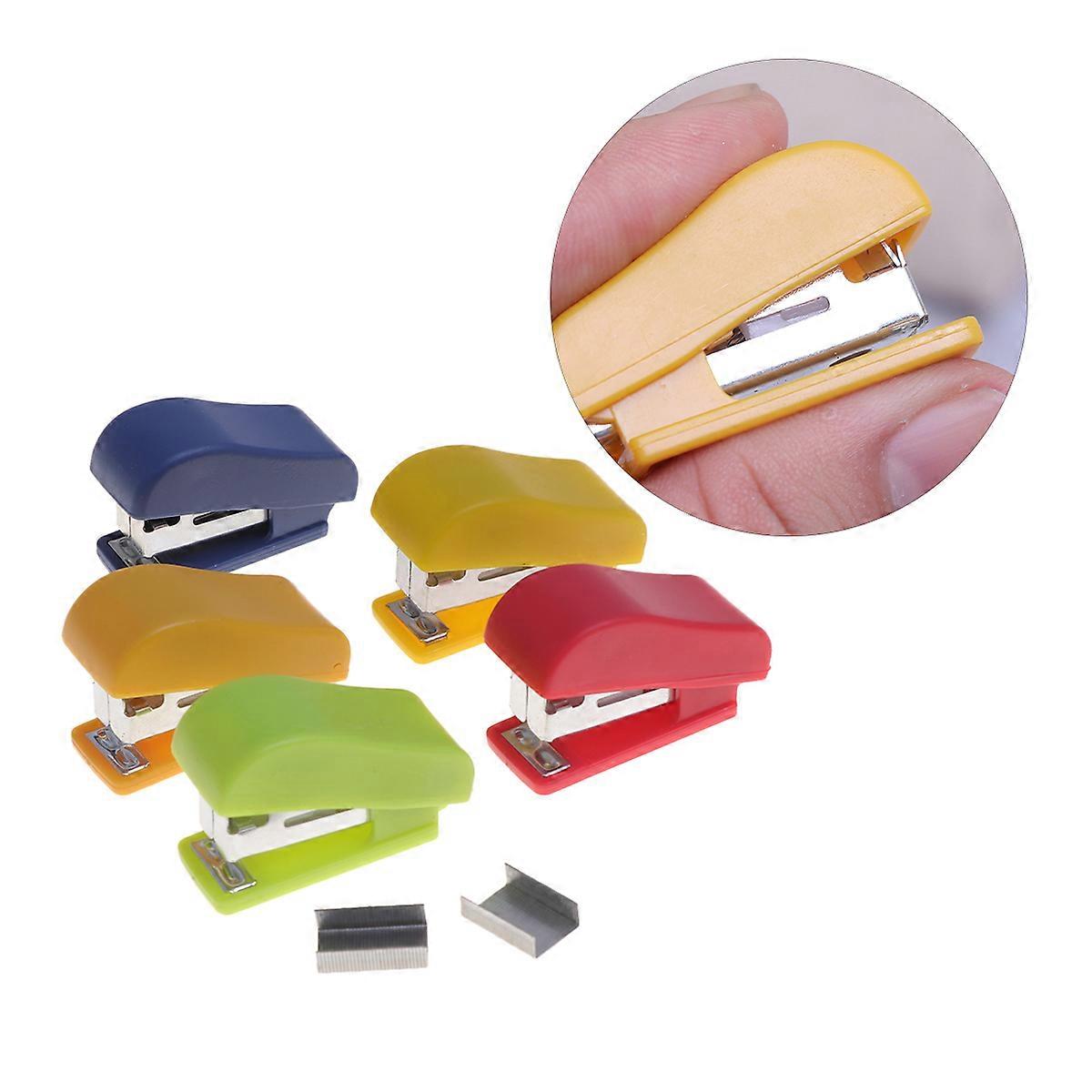 Mini Stapler Desktop Stapler for Paper Binding 10Pcs Assorted
