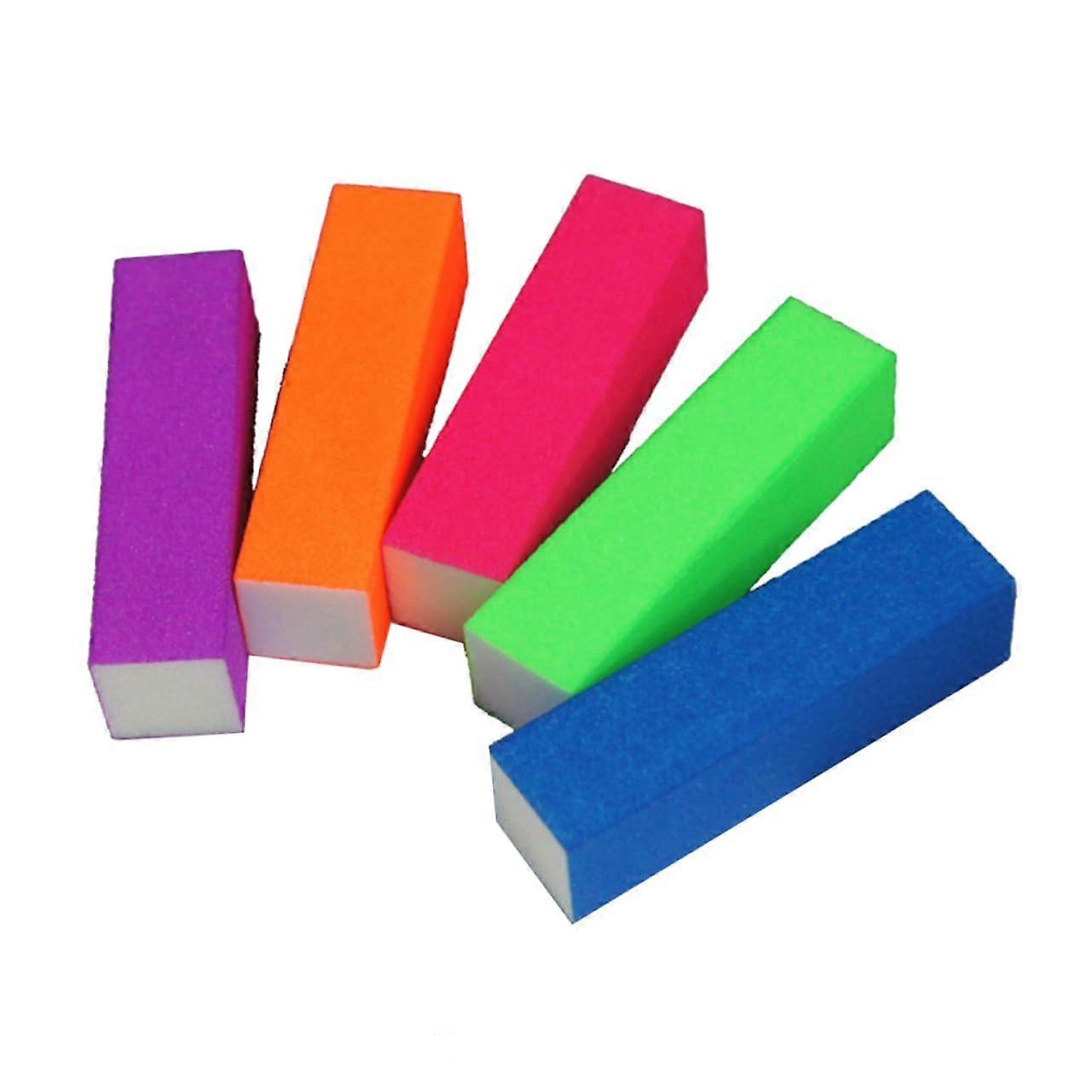 10pcs Nail Buffer Blocks Sponge Files for Manicure Pedicure Natural Nails Washable