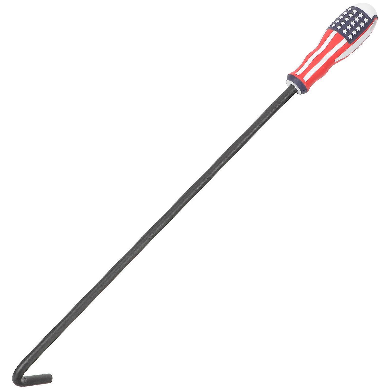 Silver Manhole Hook for Manhole Cover Lifting 2Pcs Strong Tools