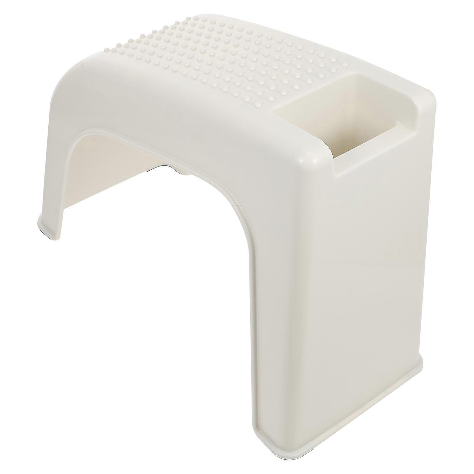 1pc Versatile Plastic Pedicure Stool for Bathroom and Salon Use