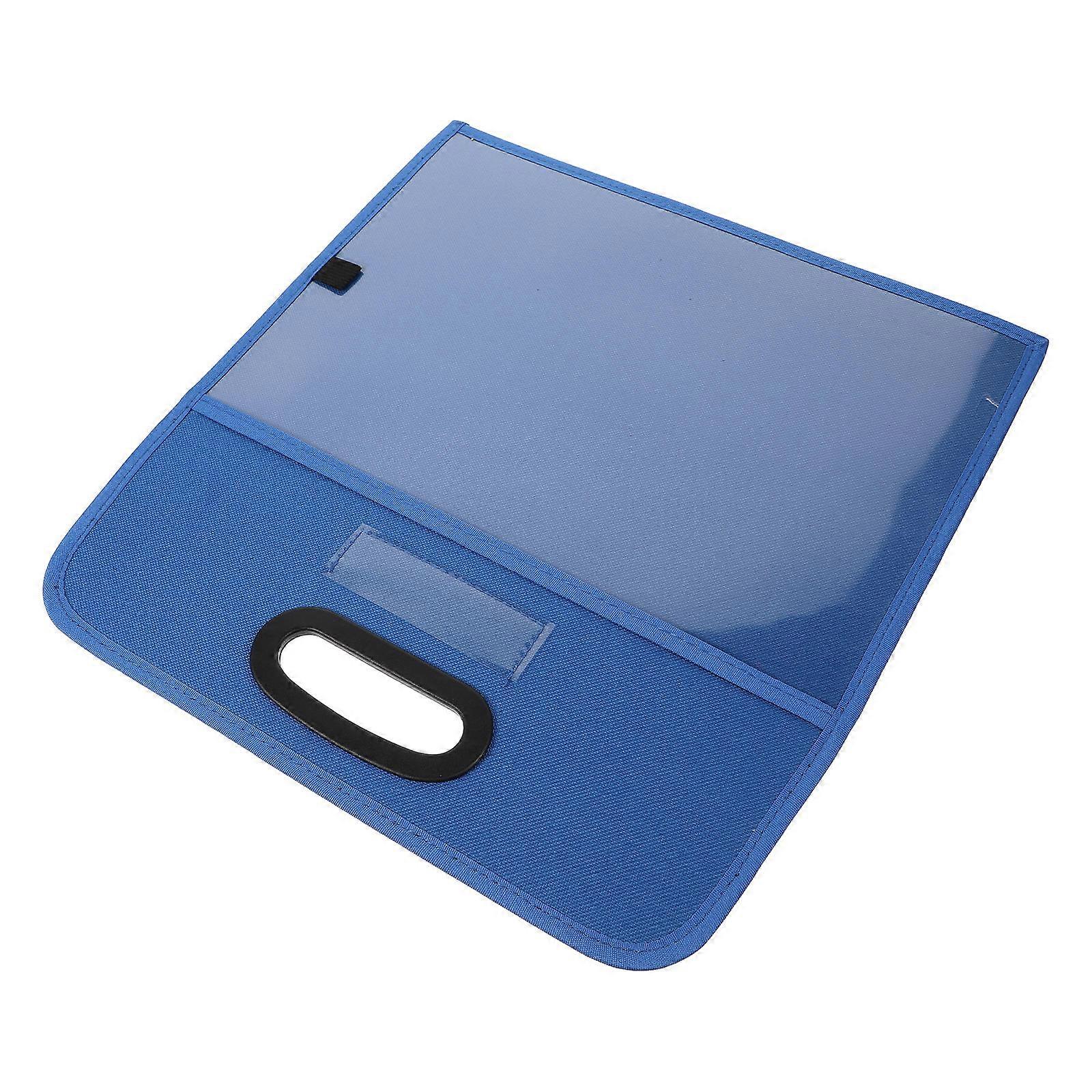 Portable Dry Erase Pocket for Document Drying 1Pcs Blue Plastic Sleeve