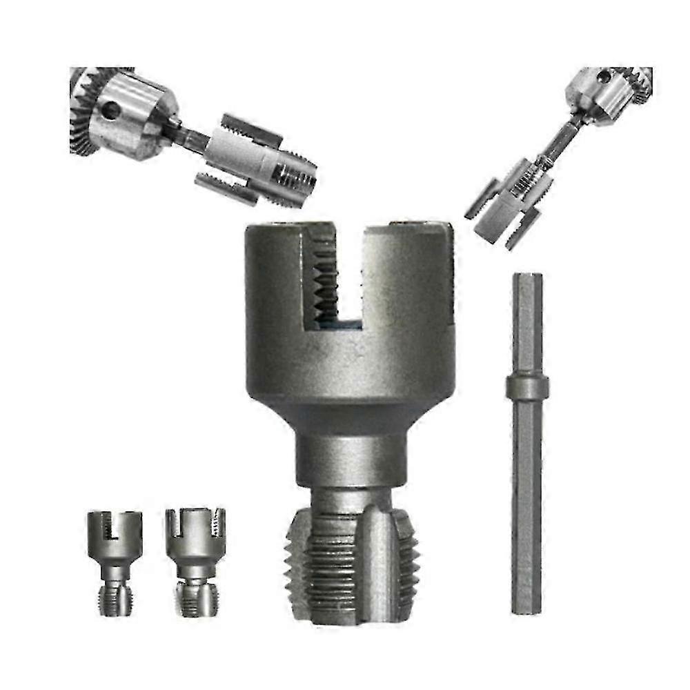 Integrated Pipe Threading Tool - Both Internal & External Thread Cutting