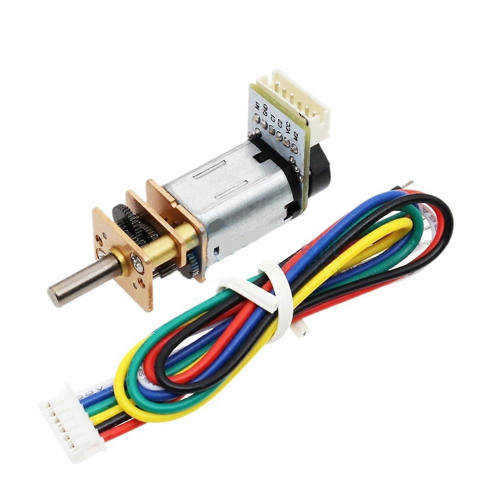 DC Gear Motor 6V 200rpm i50 with Encoder  Torque Low Noise Carbon Brush Durable Design