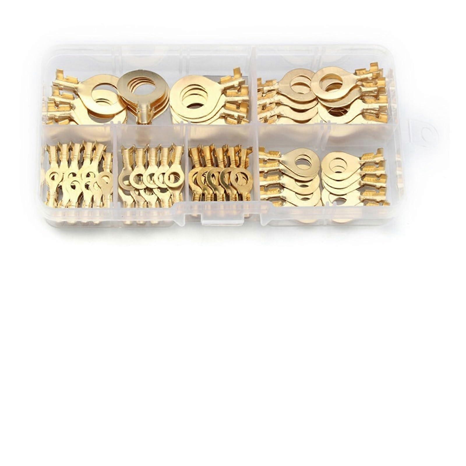 150 Pack Copper Battery Cable Lugs for Secure Connection, CorrosionResistant Wire Terminals