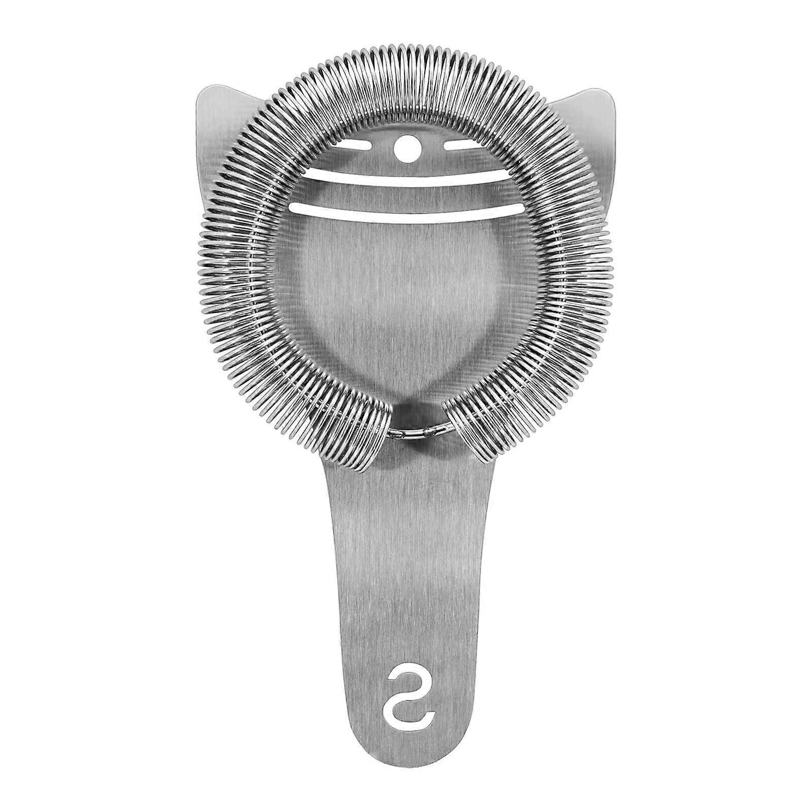 Professional Hawthorne Cocktail Strainer with Density Removable Spring, Mirrored Stainless Steel