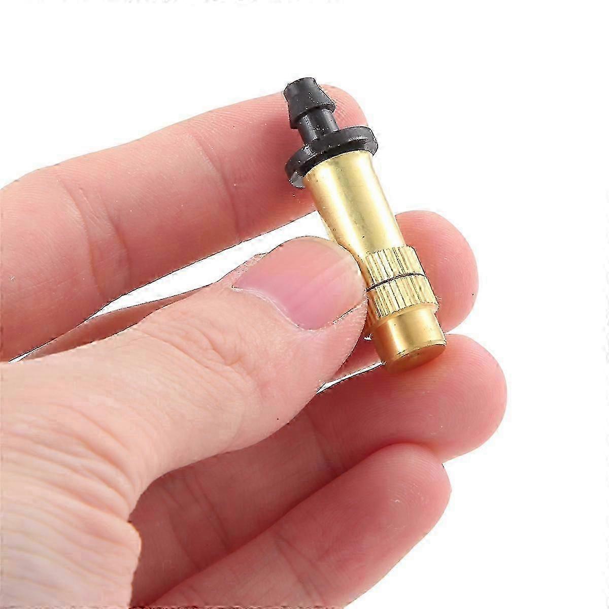50PCS Adjustable Brass Misting Nozzle, an Atomizing Sprinkler for Garden Drip Irrigation